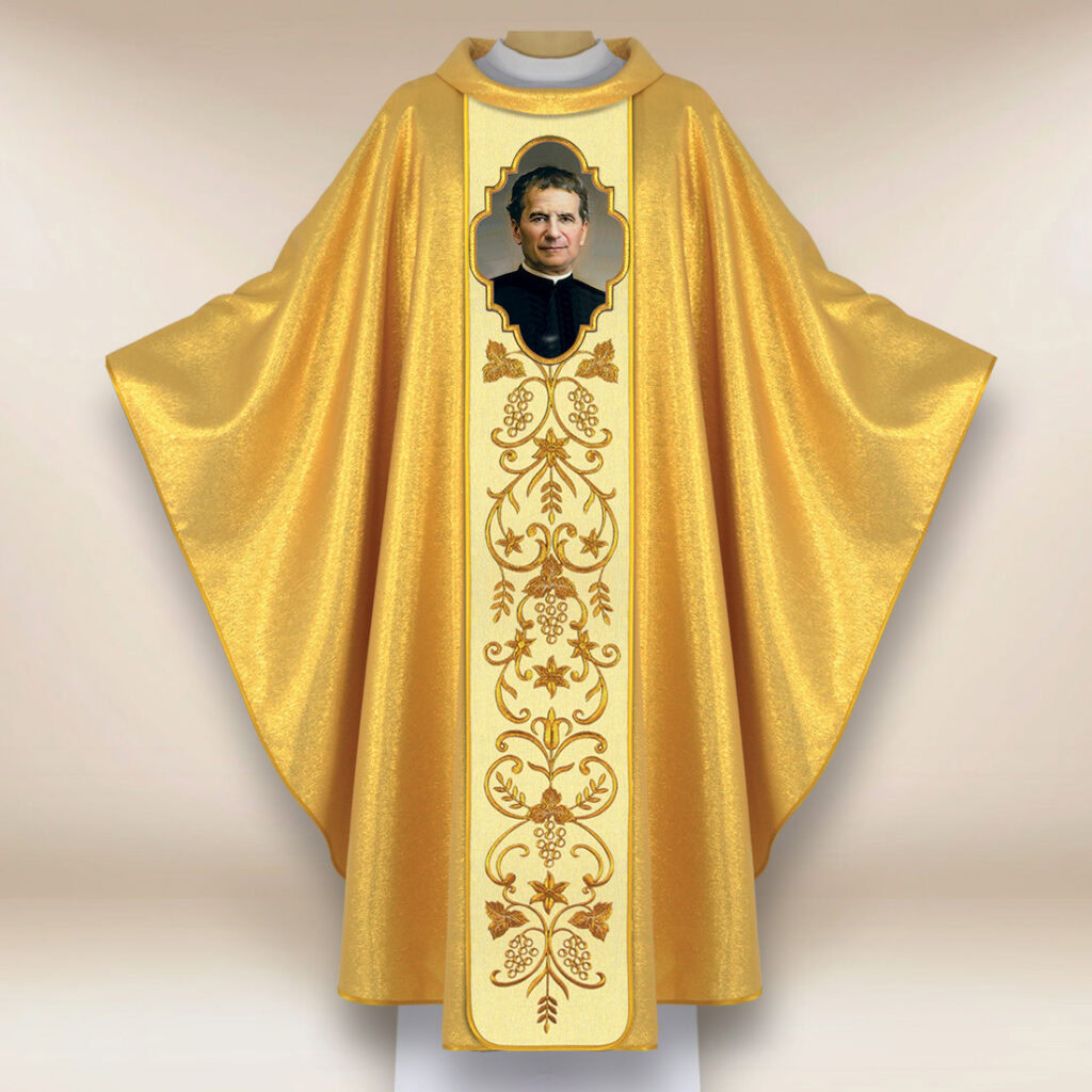 Ornat z wizerunkiem Św. Jana Bosco