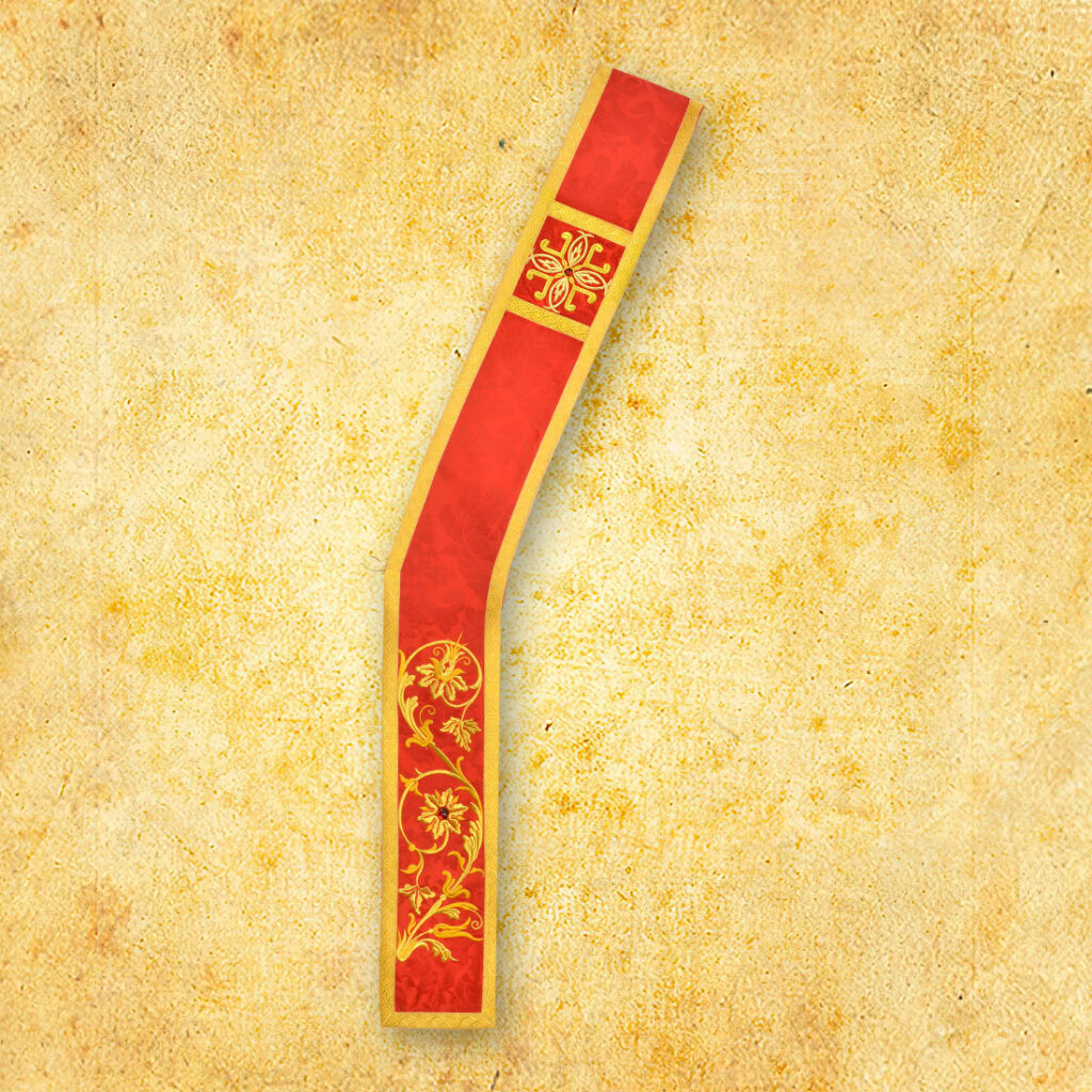 Stuła haftowana diakońska „Massimo – Blu”