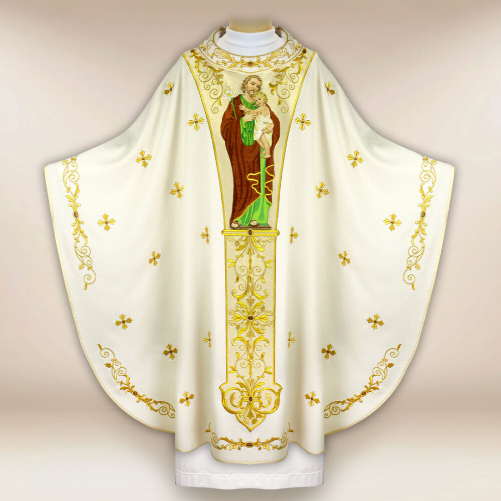Ornat haftowany z wizerunkiem “Św. Józefa”