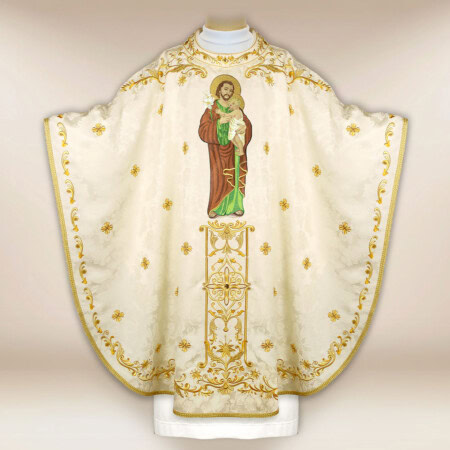 Ornat haftowany z wizerunkiem "Św. Józefa"