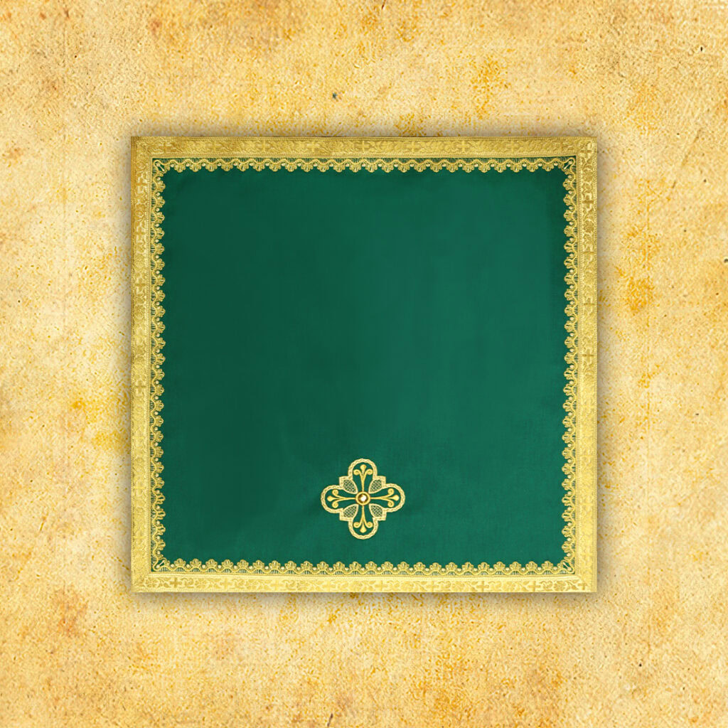 Welon na kielich zielony liturgiczny