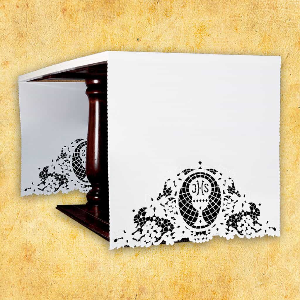 Obrus haftowany po bokach "Witraż duży"