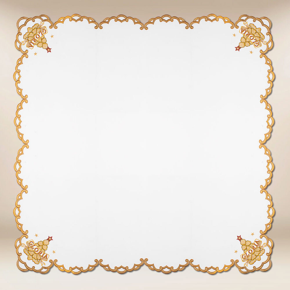 Obrus haftowany „Złota Gloria” (długość do  650cm)