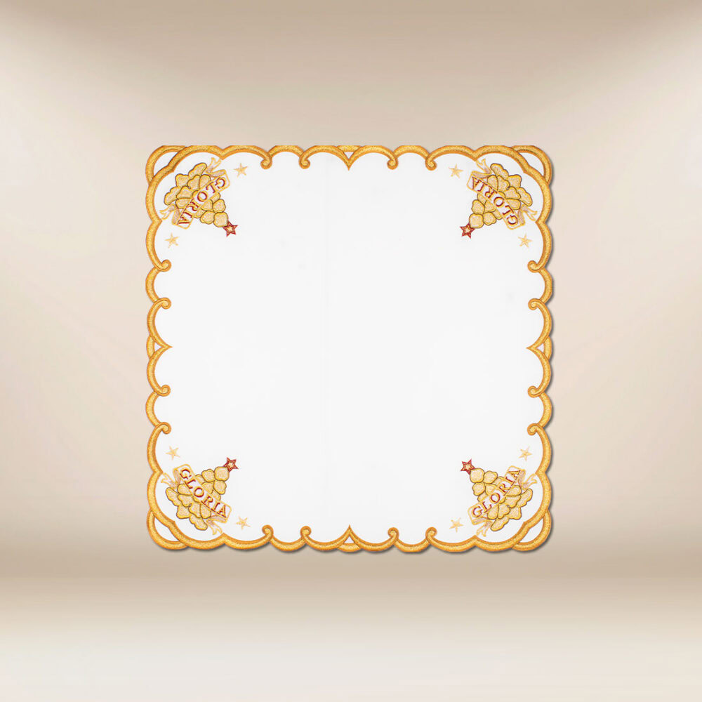Obrus haftowany „Złota Gloria” (długość do  650cm)