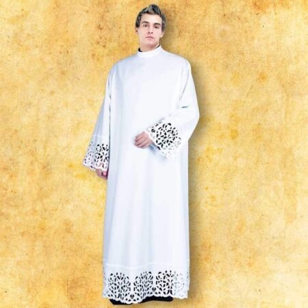 Haftowane nakrycie na klęcznik ślubny "Primavera"