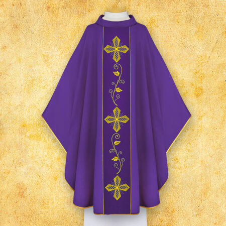 Ornat haftowany fioletowy