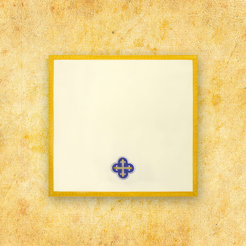 Haftowany welon na kielich ecru