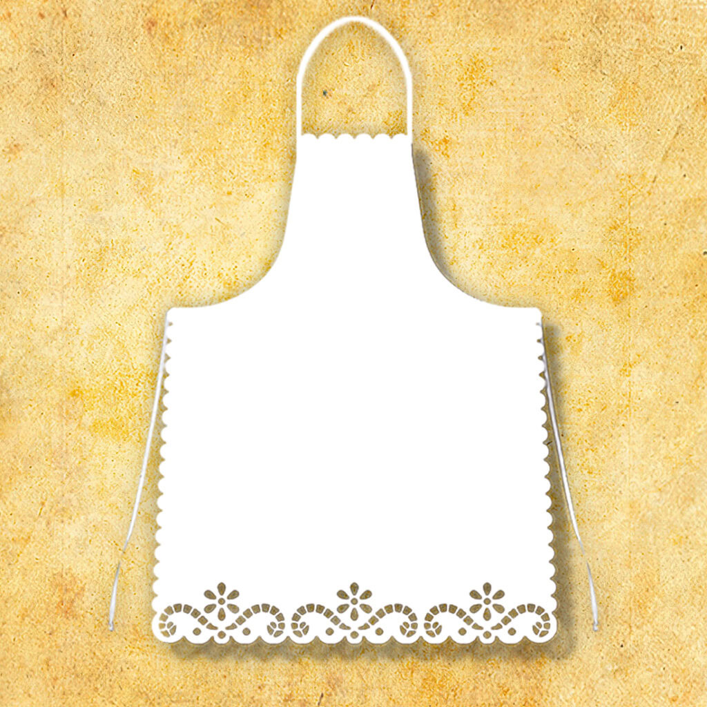 Fartuszek ażurowy wycinany laserowo
  wyprzedaż