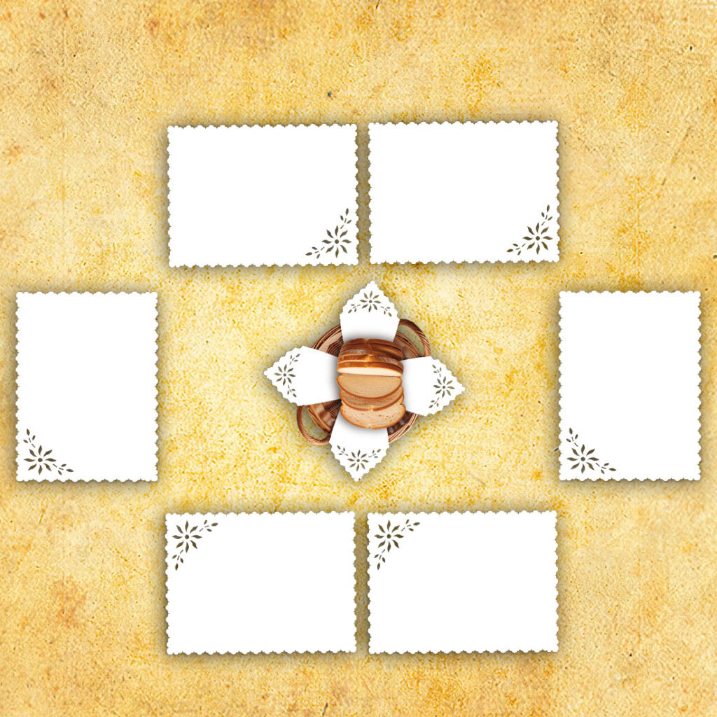 Komplet stołowy ażurowy wyprzedaż