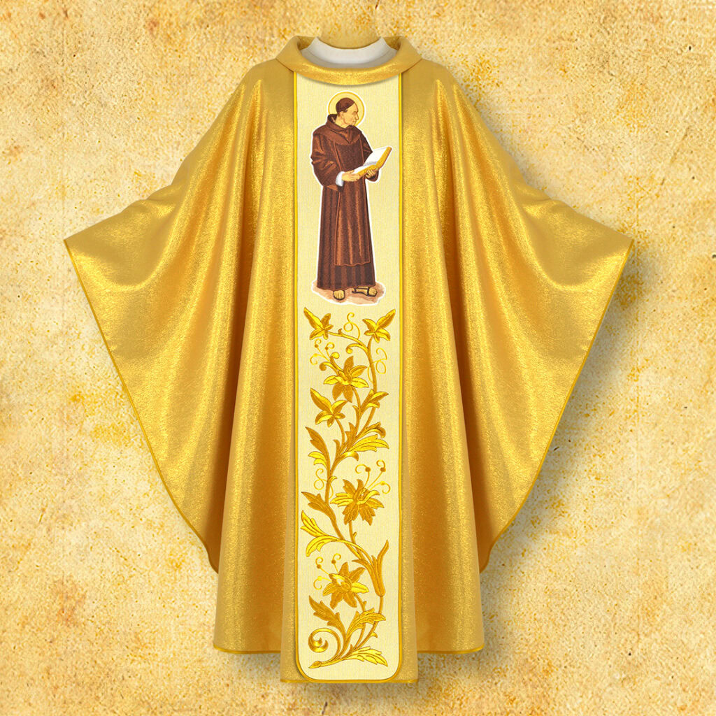 ornat z wizerunkiem Św. Rafała Kalinowskiego