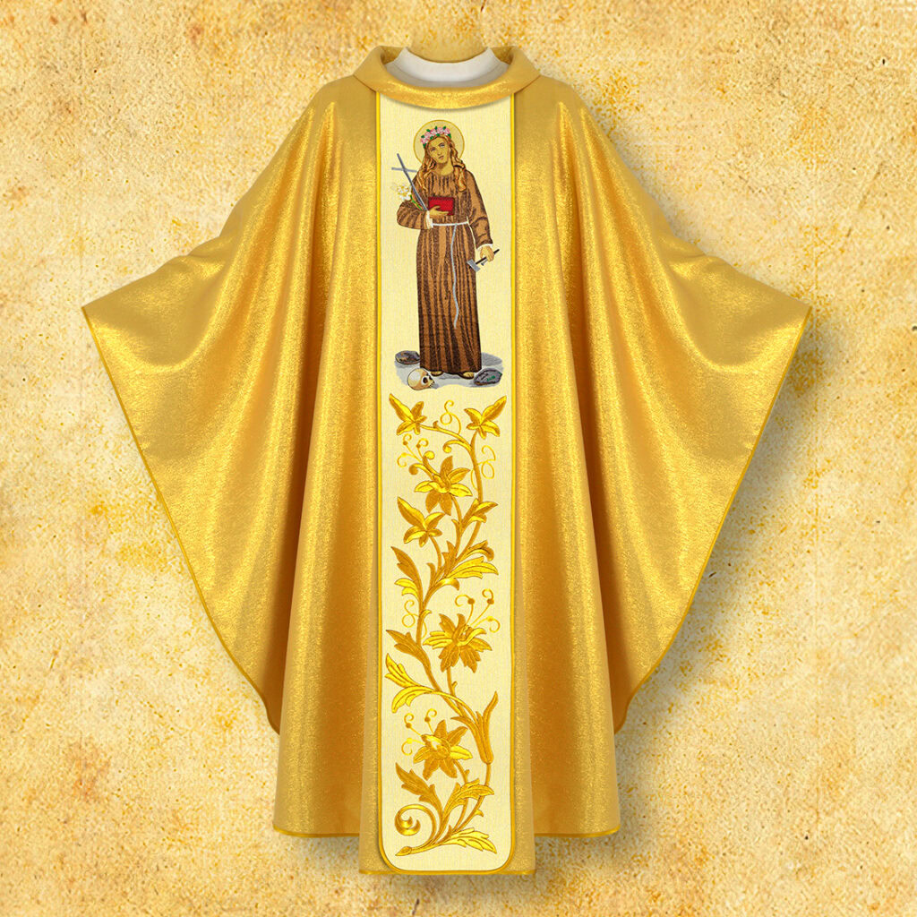 ornat z wizerunkiem Św. Rozalii