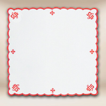 Serwetka  Haftowana "Katedralny"  Czerwona 110X110