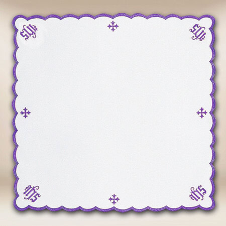 Serwetka Haftowana "Katedralny" Fioletowa 95X95