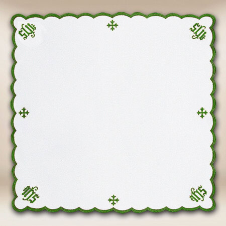 Serwetka  Haftowana "Katedralny" Zielona 95X95