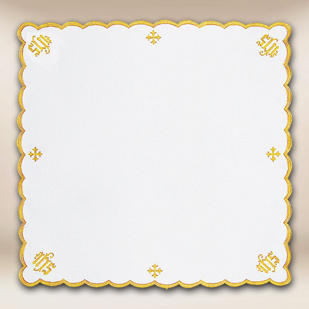 Serwetka haftowana „Katedralny” zielona  45×45