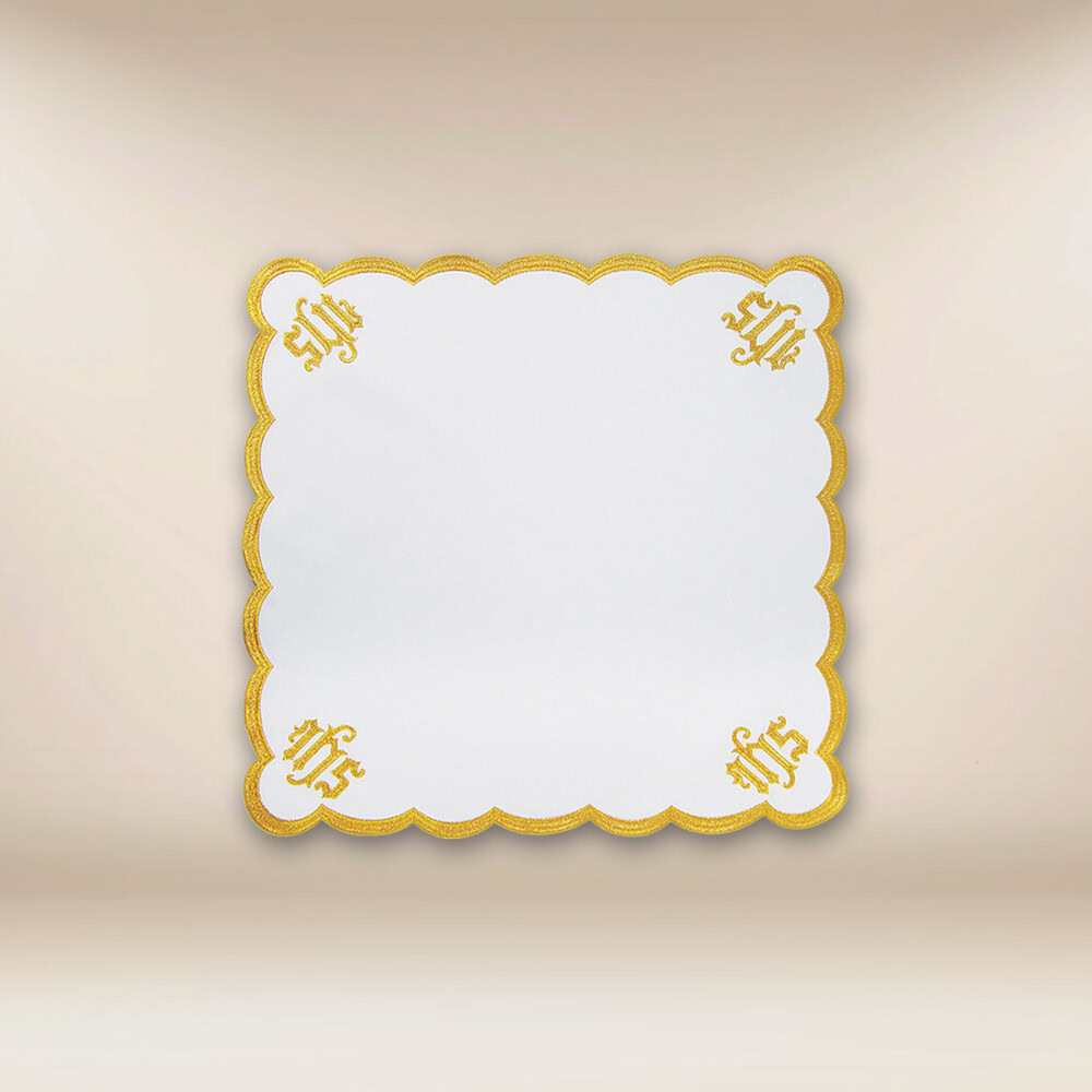 Serwetka haftowana „Katedralny” zielona  45×45