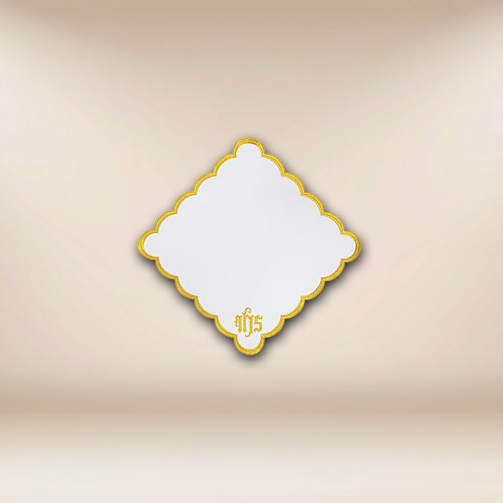 Serwetka haftowana „Katedralny” zielona  45×45