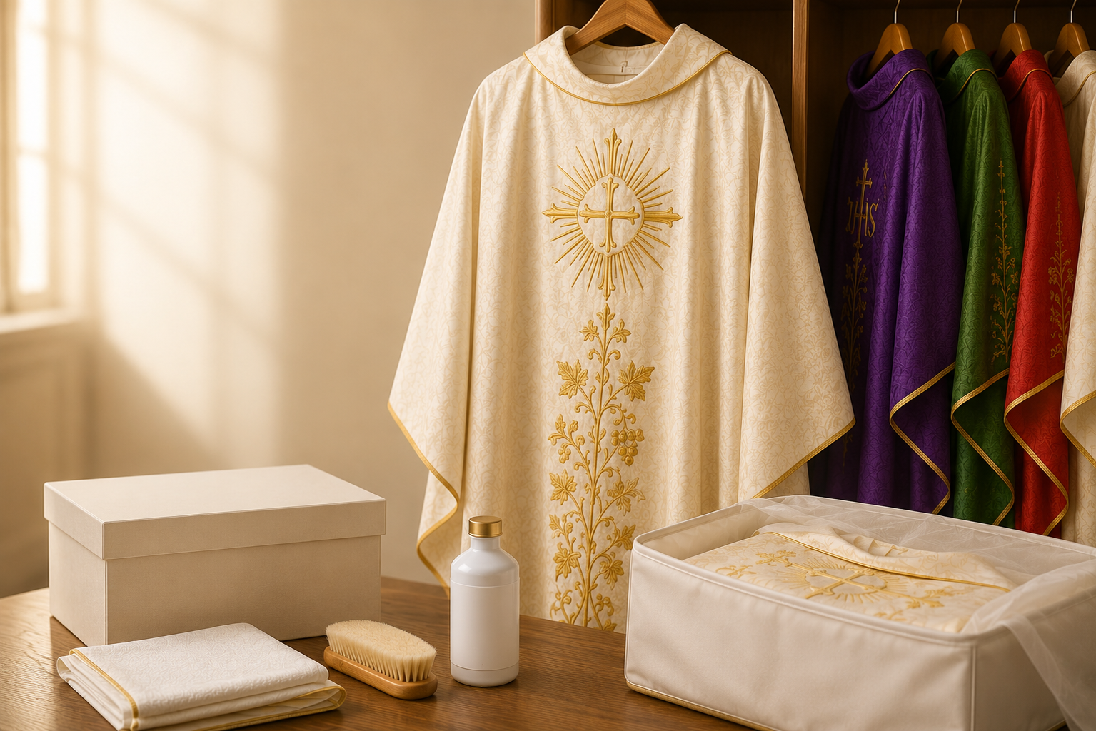 Jak dbać o szaty liturgiczne? Przechowywanie, czyszczenie i konserwacja