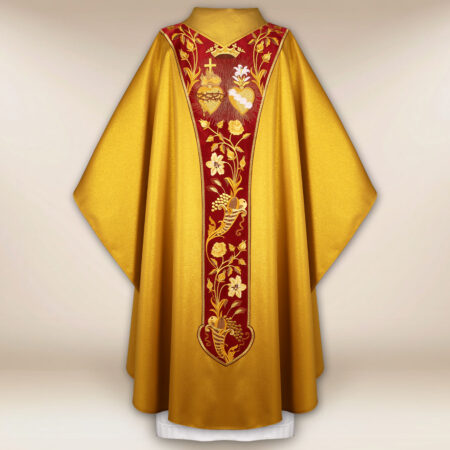 Ornat haftowany „Serce Jezusa I Maryi”