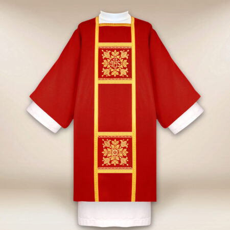 Dalmatyka haftowana „Presbitero” czerwona