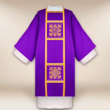 Dalmatyka haftowana „Presbitero”  fioletowa