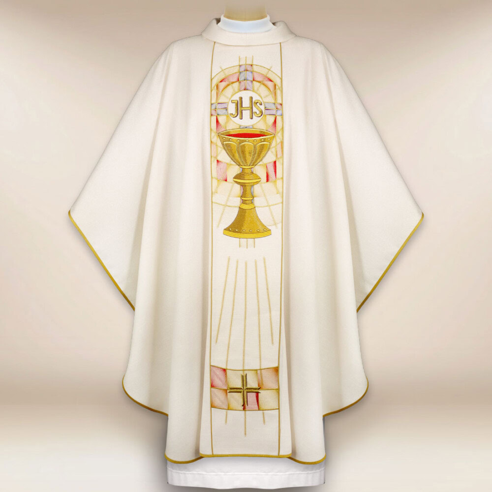 ornat haftowany Światło Eucharystii z symbolem IHS