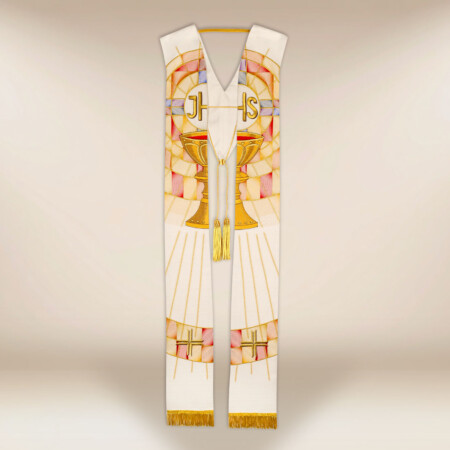 Stuła haftowana „Światło Eucharystii”