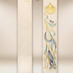 Stuła haftowana do chrztu