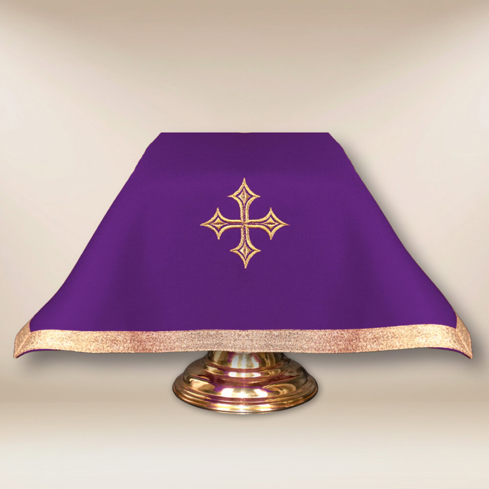 Welon na kielich liturgiczny fioletowy 45×45cm