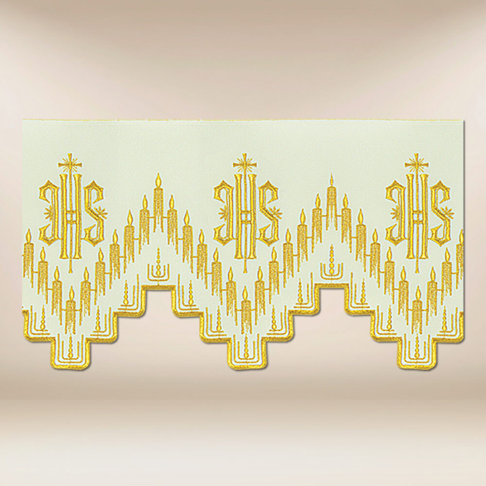 Koronka haftowana ecru 290cm