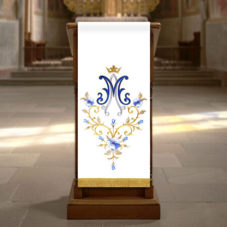 Lektorium haftowane "Kwiat Maryi"