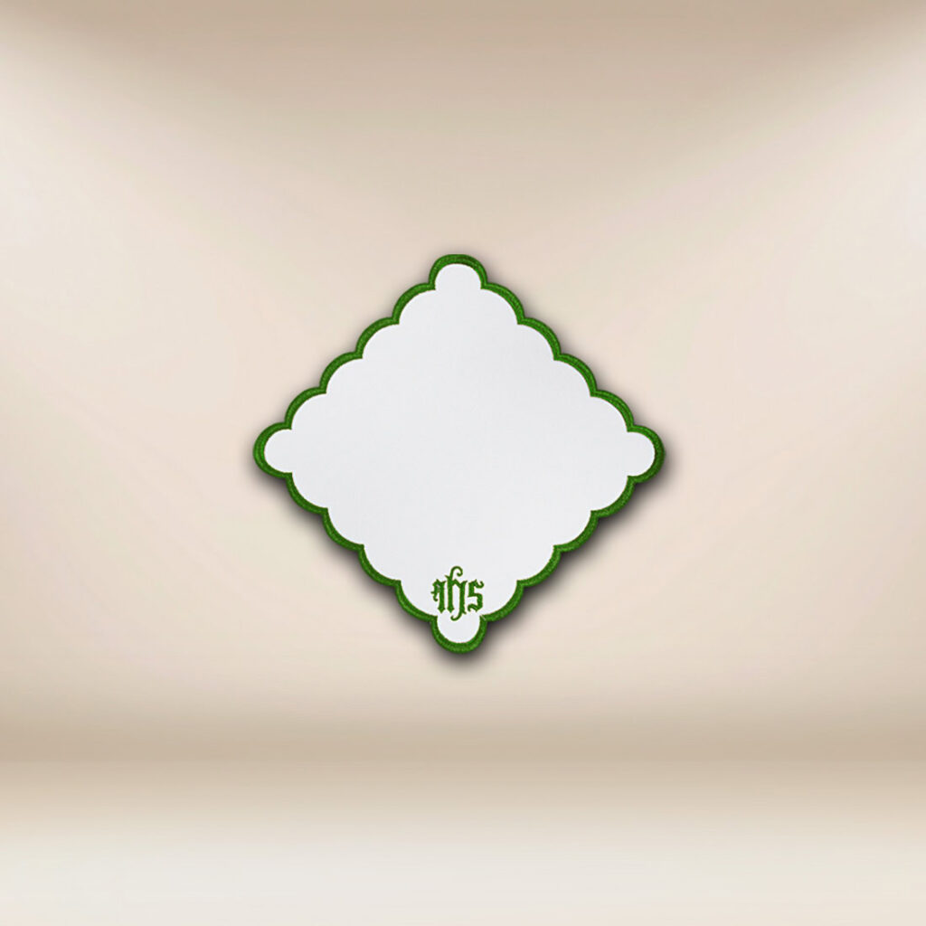 Serwetka haftowana “Katedralny” zielona 32×32