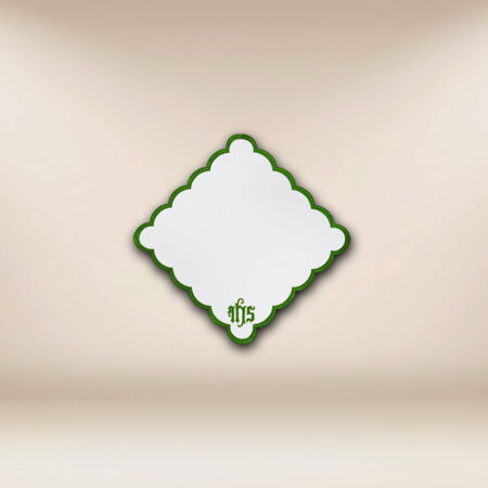 Serwetka haftowana "Katedralny" zielona 32x32