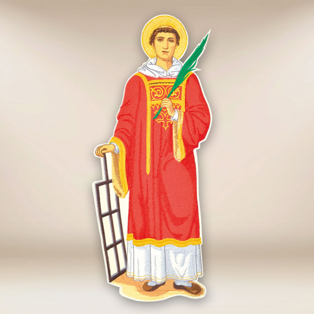 Aplikacja haftowana Święty Wawrzyniec