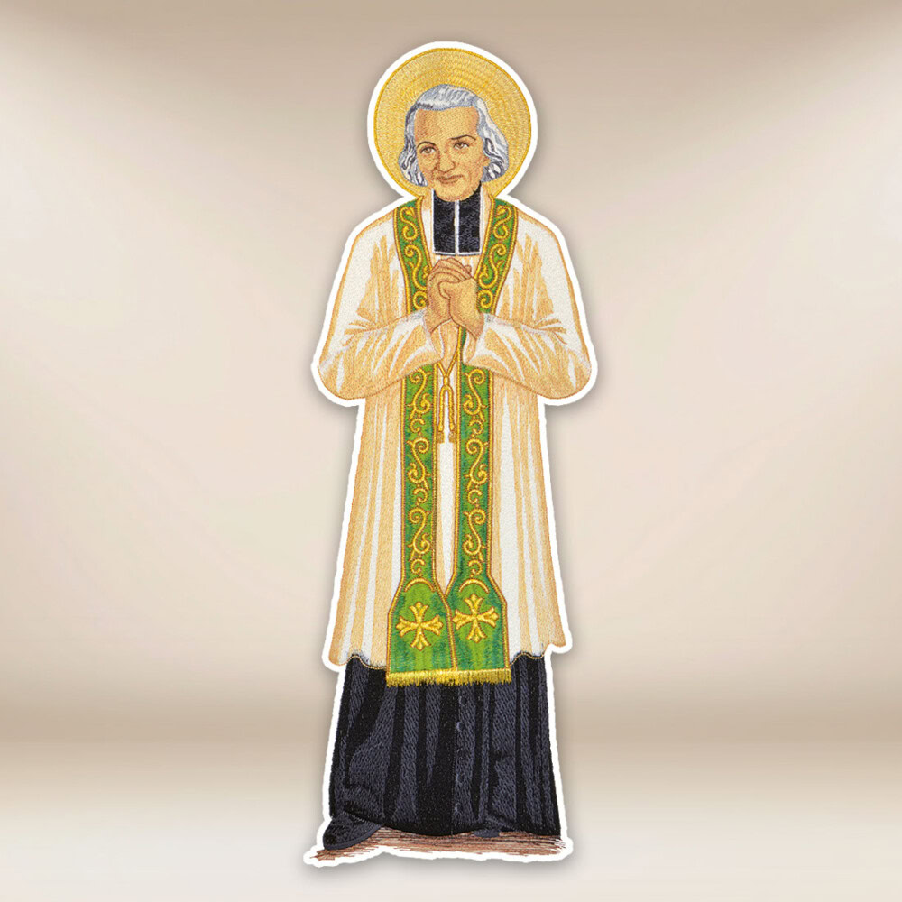 Aplikacja haftowana "Św. Jan Maria Vianney"