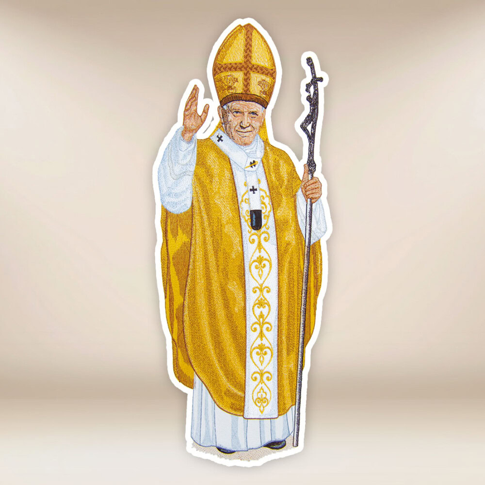Aplikacja haftowana Św. Jan Paweł II