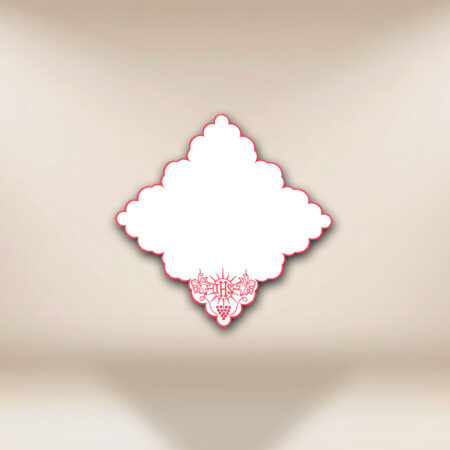 Serwetka haftowana "Cristiano" czerwona 32x32