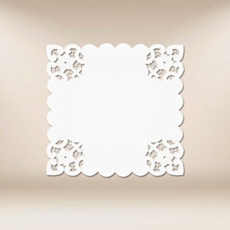 Serwetka haftowana "Bianco Fiori" 45x45