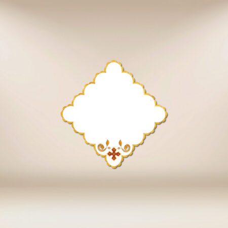 Serwetka haftowana „Baranek Boży” 32 x 32  cm