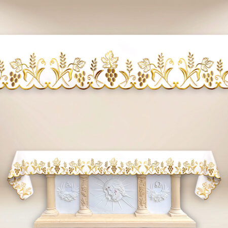 Obrus haftowany „Alfa D’Oro” – na dowolny  wymiar