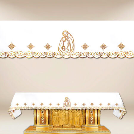 Obrus haftowany „Radosna Nowina” (długość do  520cm)