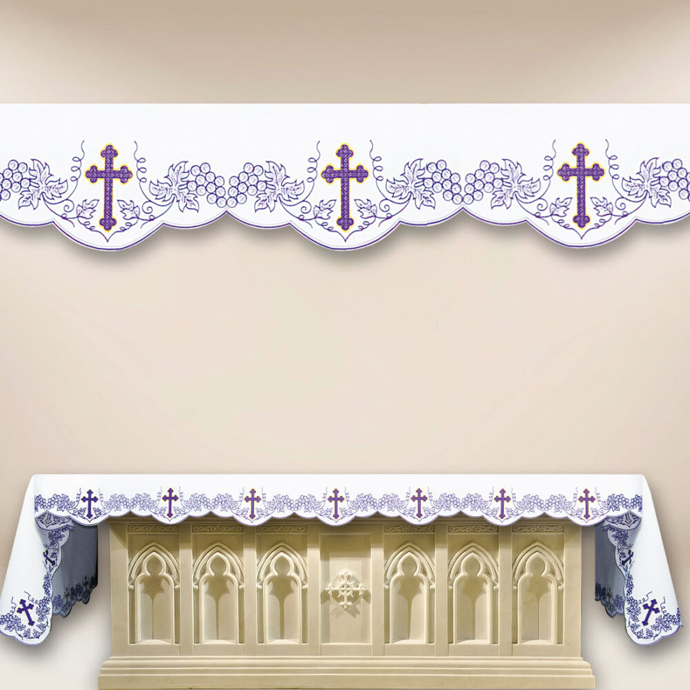 Obrus haftowany liturgiczny Na Post 268x115cm Obrus haftowany liturgiczny Na Post 268x115cm