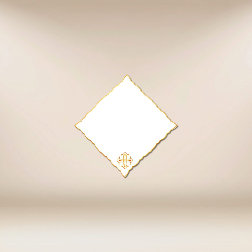 Serwetka haftowana “Calvario” złota 32×32