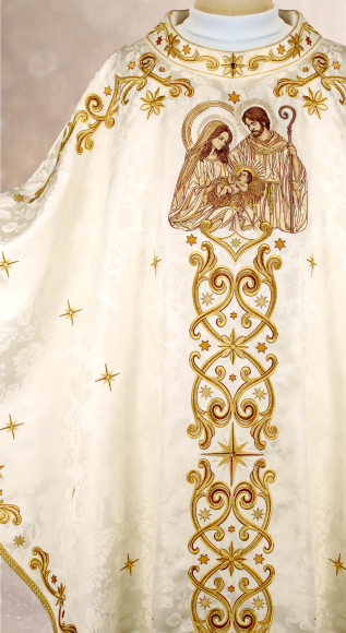 Ornat na Boże Narodzenie – haftowany model Sacro Natale