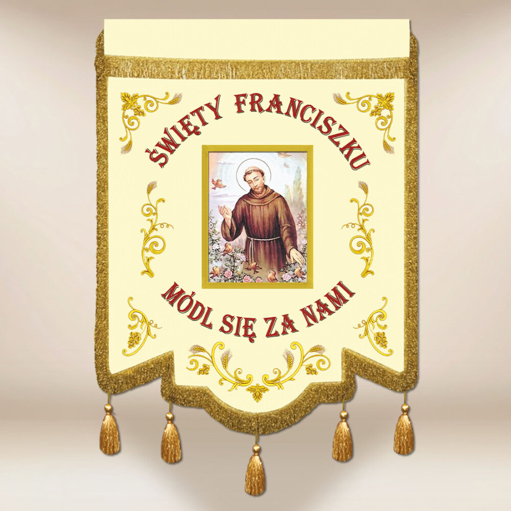 Chorągiew kościelna Św. Franciszek Chorągiew kościelna Św. Franciszek
