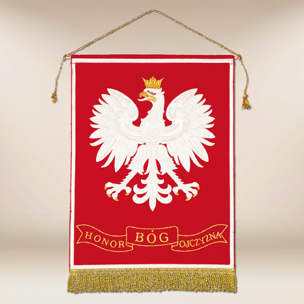 Proporczyk z godłem Polski Proporczyk z godłem Polski