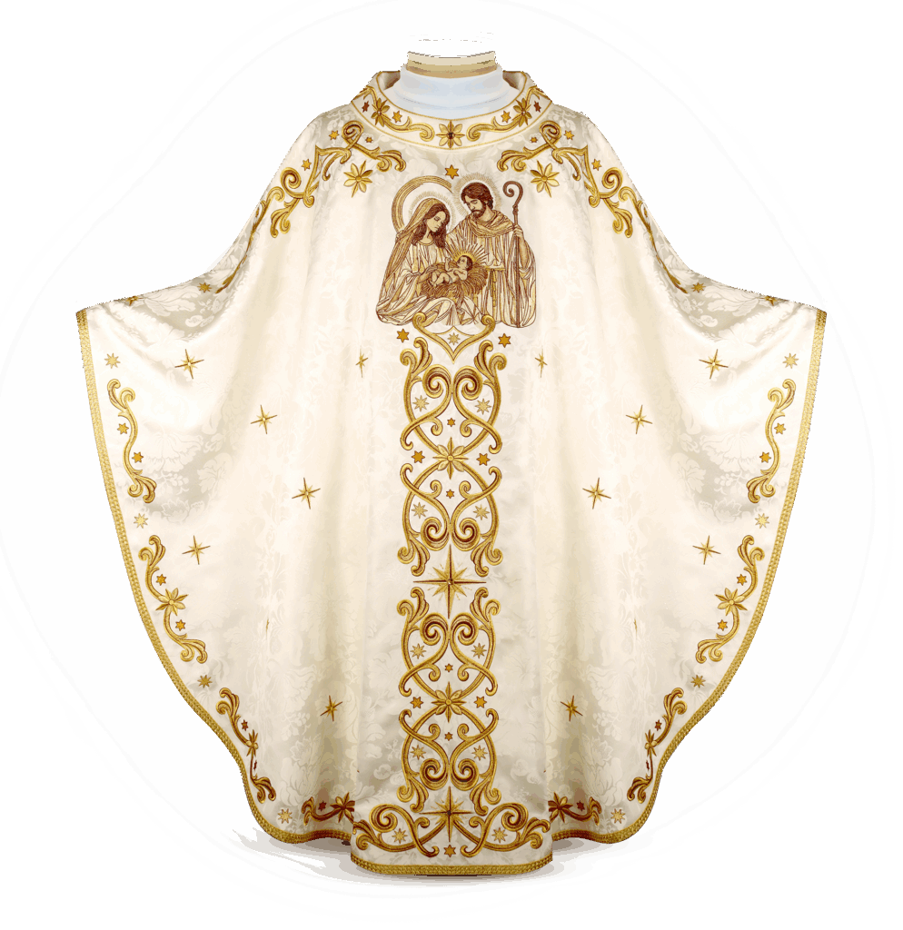Ornat na Boże Narodzenie – haftowany model Sacro Natale