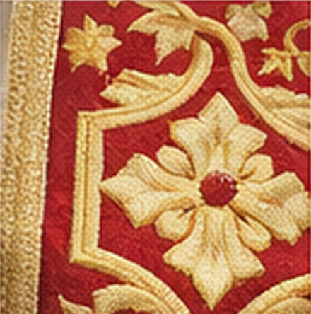 ornament eucharystyczny w zdobieniu ornatu