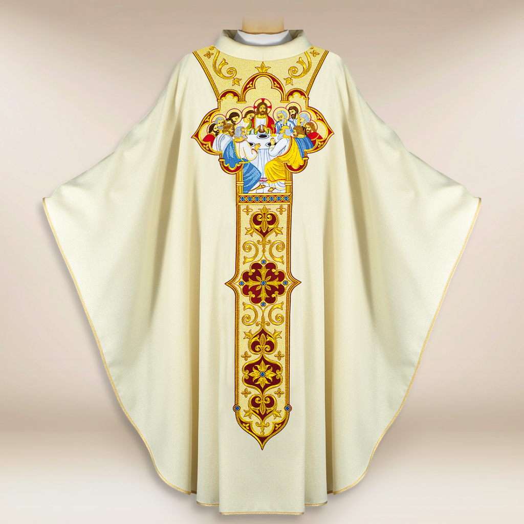Ornat haftowany „Ostatnia Wieczerza” – szata kapłańska z motywem eucharystycznym