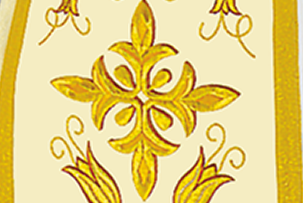 motyw eucharystyczny na szacie liturgicznej kolekcja Angelus